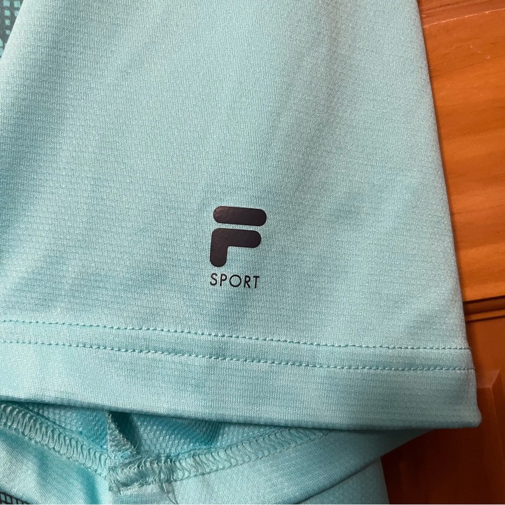 Fila Sport Golf Polo Shirt Blue With Ombre Stripes View 5
